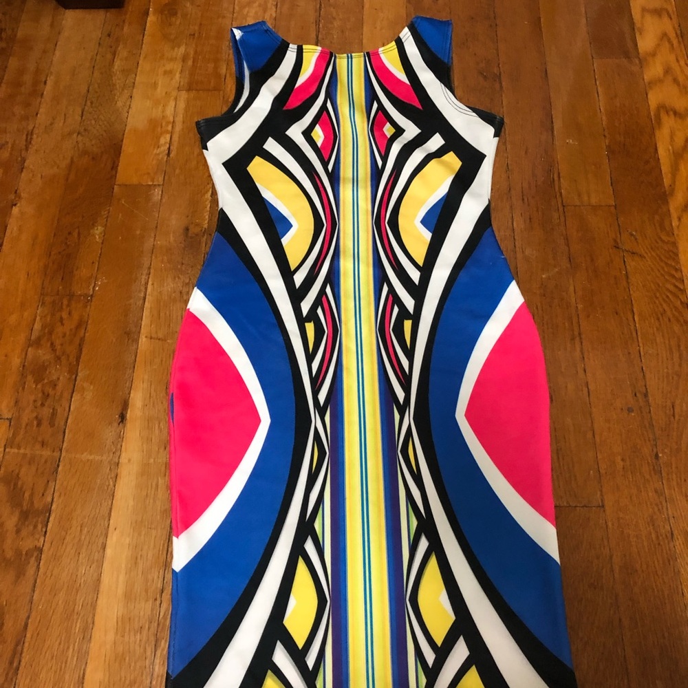Colorful patterned dress